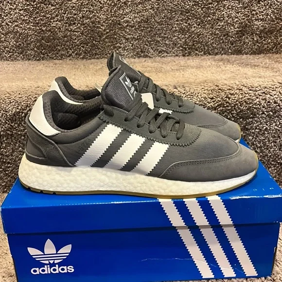 Adidas I-5923 Iniki Shoes Sneakers D97345 new grey white Mens sizes - Picture 3 of 13